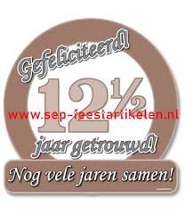 Verkeersbord 12 5 Jaar Getrouwd Direct Leverbaar Sep Feestartikelen