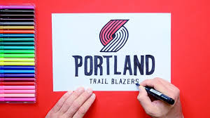 Free portland trail blazers logo svg & portland trail blazers logo png files. How To Draw The Portland Trail Blazers Logo Nba Team Youtube