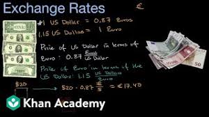 At that time the currency had. Exchange Rate Primer Video Khan Academy