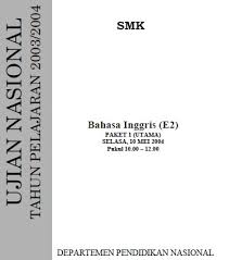 There are 4 parts to this section. Soal Ujian Nasional Un Smk 2004 Soalujian Net