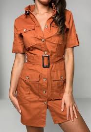 Free shipping on orders of $35+ and save 5% every day with your target redcard. Missguided Rust Utility Pocket Belted Shirt Dress Shopstyle