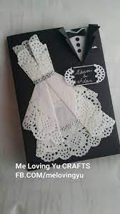 Wedding Pull Out Card By Me Loving Yu Crafts Www Facebook Com Card Crafts Loving In 2020 Wedding Cards Handmade Wedding Card Diy Origami Wedding Invitations