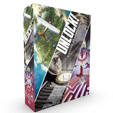 Is a cooperative card game inspired by escape rooms that uses a simple system which allows you to search scenes, combine objects, and solve riddles. Juego De Hoy Unlock Con Muchos Spoiler Jugando En Pareja