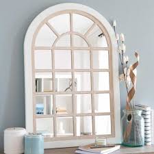 Spiegelraam Van Wit Paulowniahout 63x93cm Isigny Espejos Ventana Verjas Para Ventanas Espejos