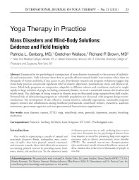 Check spelling or type a new query. Pdf International Journal Of Yoga Therapy