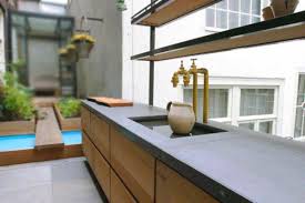 Plan de travail exterieur beton. La Cuisine Beton Plan De Travail Suprabeton Atelier Balian
