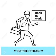 With tenor, maker of gif keyboard, add popular back to work animated gifs to your conversations. Going To Work Icon Employee Returning Back In Office Simple Royalty Free Cliparts Vectors And Stock Illustration Image 152337230