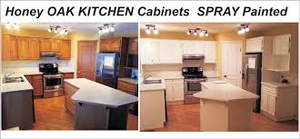 How much for a good airless spray unit? 01 Oak Kitchen Cabinet Painting Refinishing Into Off White Alta Pro Painting Calgary