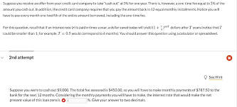 Many card companies limit you to paying no more than the full balance, but some do allow you to overpay. Suppose You Receive An Offer From Your Credit Card Chegg Com