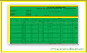 9 contoh slip gaji karyawan swasta guru perusahaan honorer yayasan paud 11 mosaicone. Aplikasi Slip Gaji Excel Terbaru Otomatis Galeri Guru Perangkat Administrasi Guru