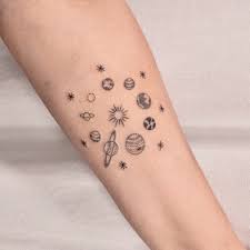 Space Solar System Tattoo Tattoos Planet Tattoos Small Tattoos