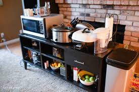 a temporary kitchen during a renovation