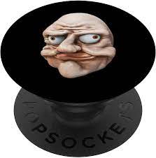Amazon.com: Trollge, Trollface Funny Troll Face, Rage Comic, Dank Meme  PopSockets Swappable PopGrip : Cell Phones & Accessories