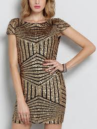 Shop Gold Cap Sleeve Backless Sequined Dress Online Shein Offers Gold Cap Sleeve Backless Sequined Dr Slimming Mini Dresses Plus Size Flapper Dress Mini Dress