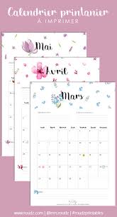 Calendrier De Printemps A Imprimer Mars Avril Mai 2017 Calendrier Perpetuel Anniversaire Calendrier Anniversaire Calendrier