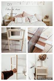 diy mes tables de chevet en bois et cannage table de chevet bois diy table de chevet table de chevet