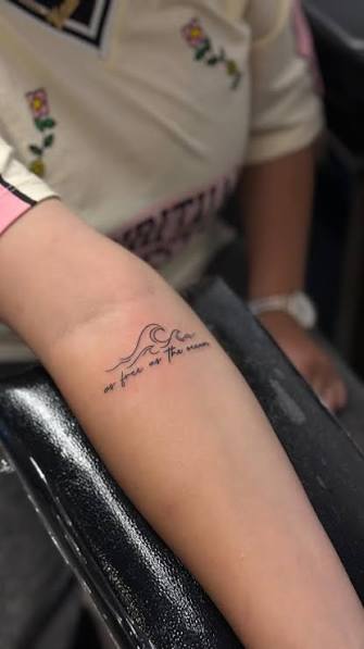 Ocean Waves Tattoo • 700+ reels on Instagram