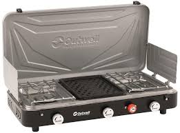 Grills und zubehör gaskocher küchenboxen campinggeschirr. Outwell Rukutu Stove Gaskocher Mit Grillfunktion 2 Flammig Grau Bei Camping Wagner Campingzubehor