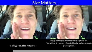 Size Matters in Captions Side-By-Side Comparison [CC]