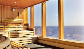 Example of sauna benches and design incorporating lattice. 52 Sauna Ideas And Designs Interior Exterior Photos Home Stratosphere