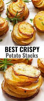 Crispy Potato Stacks In 2021 Recipes Holiday Entertaining Food Crispy Potatoes