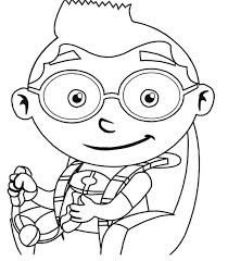Leo From Little Einstein Coloring Page Coloring Sky In 2020 Cartoon Coloring Pages Little Einsteins Kids Coloring Books