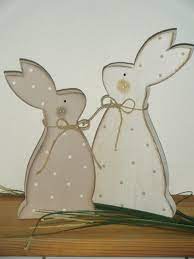 hase osterhase aus holz im shabby chic diy ostern osterprojekte osterhase
