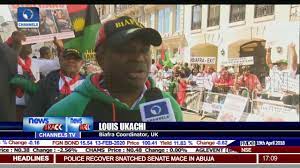 100% latest on biafra today. Biafra Protest Group Protests In London Call For Referendum Youtube