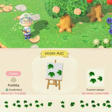 Updated Leaves That Match The Trees Added Form And Color Variations Acqr In 2020 Animal Crossing Animal Crossing Leaf Animal Crossing Funny