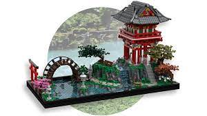 Japanese Tea Garden Japanese Tea Garden Lego Architecture Lego Display