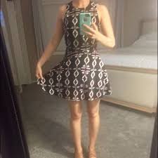 Naven Aztec Strapless Cross Back Cocktail Dress 4 Cocktail Dress Aztec Print Dress Dresses