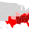 The southwest is generally a region of wide open, sparsely populated spaces, a lot of which is desert, with a few densely populated cities. 1