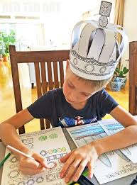 Color, cut out, and assemble the crown template pieces following the instructions in our royal paper crown craft. Royal Crown Printable For The Queen S Corgi Movie Red Ted Art Make Crafting With Kids Easy Fun