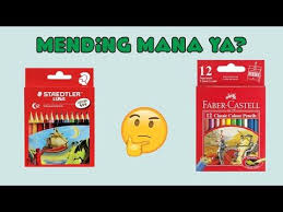 Review Pensil Warna Staedtler Luna Dan Faber Castell 12 Colour Youtube Pensil Warna Pensil Belajar Menggambar