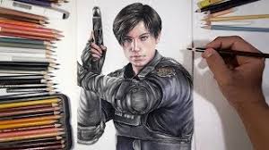 He debuted as one of the two playable characters of the 1998 video game resident evil. Speed Drawing Leon S Kennedy Resident Evil 2 Remake