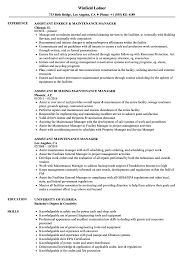 Thinking of responding to that ad for a utility maintenance supervisor position? Assistant Maintenance Manager Resume Samples Velvet Jobs