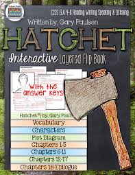 Hatchet By Gary Paulsen Interactive Layered Flip Book Hatchet Novel Study Novel Studies Flip Book