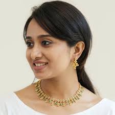 Gold Plated Silver Stone Necklace