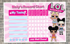 lol dolls reward chart personalized reward chart kids