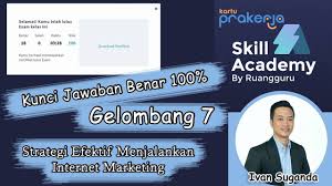 Skill academy by ruangguru telah menjadi partner resmi pemerintah dalam menyediakan pelatihan berbasis digital untuk memudahkan masyarakat mencari kursus keterampilan sesuai keinginannya. Almasik29