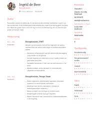 Cv Receptioniste Maken Voorbeelden 2022