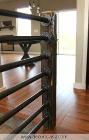 Wood handrail with 2x2 wood ba. 14 Attractive Stair Railing Ideas For Home Decor You Must Try Rustic Stairs Stair Banister Diy Stair Railing