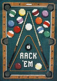 Cross Stitch Kit Pool Table 8 Ball Rack Em Cue Stick Picture Green Billiards Ccs Thedesignconnection Fram Cross Stitch Cross Stitch Kit Cross Stitch Patterns