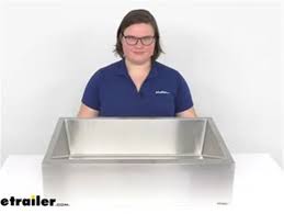 This type of sink is not necessarily linked to farmhouses, cottages and barns. Review Of Lippert Components Rv Sinks Farmhouse Style Kitchen Sink Lc389910 Video Etrailer Com