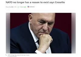 I don't blame NATO It's because of tRump. 😳