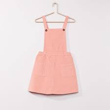 Robe Salopette En Velours Fille 3 12 Ans Rose Kiabi 12 00 Le mannequin porte une taille m. robe salopette en velours