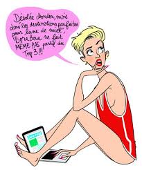 Miley Cyrus Margaux Motin Virginie Illustration Dessin Humour Illustration Drole