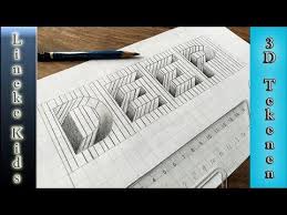 3d Doodle Handletteren Zo Teken Je Vette Letters Snel En Makkelijk Youtube 3d Tekeningen Tekenen 3d Letters