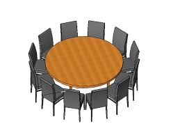 The risom dining table, one of the first pieces designed for and manufactured by knoll,. Round Table With Revit Chairs In Rfa Cad 335 66 Kb Bibliocad