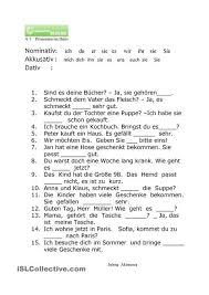 Personalpronomen Im Dativ Almanca Ogreniyorum Ich Lerne Deutsch Deutsch Arbeitsblatter Deutsch Und Deutsch Ubungen